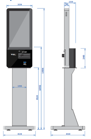 Киоск самообслуживания Self-ServiceTerminal 21.5“ c Win