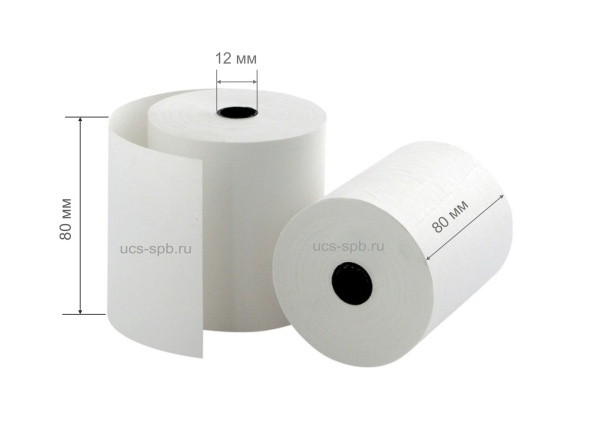 Чековая лента ТЕРМО 80*12*80 Чековая лента ТЕРМО 80*12*80