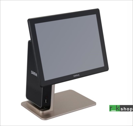 POS-компьютер моноблок Sam4s Jupiter,15",J1900, 4Gb, SSD, MSR, PCT/ с ОС, черно-золотой